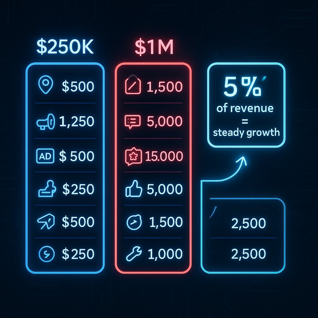Infographic: 5% Revenue Rule for Marketing Budget