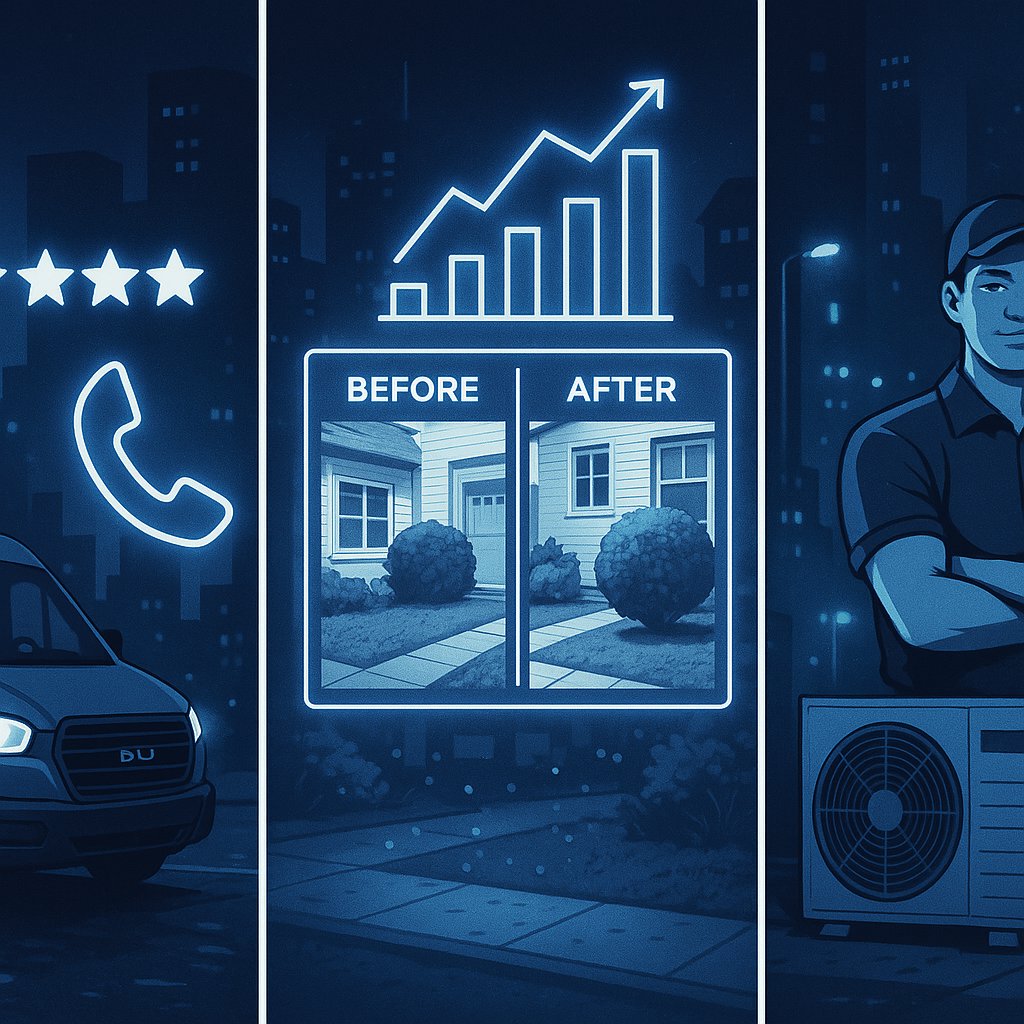 Case Study Collage: AI Success Stories in OC